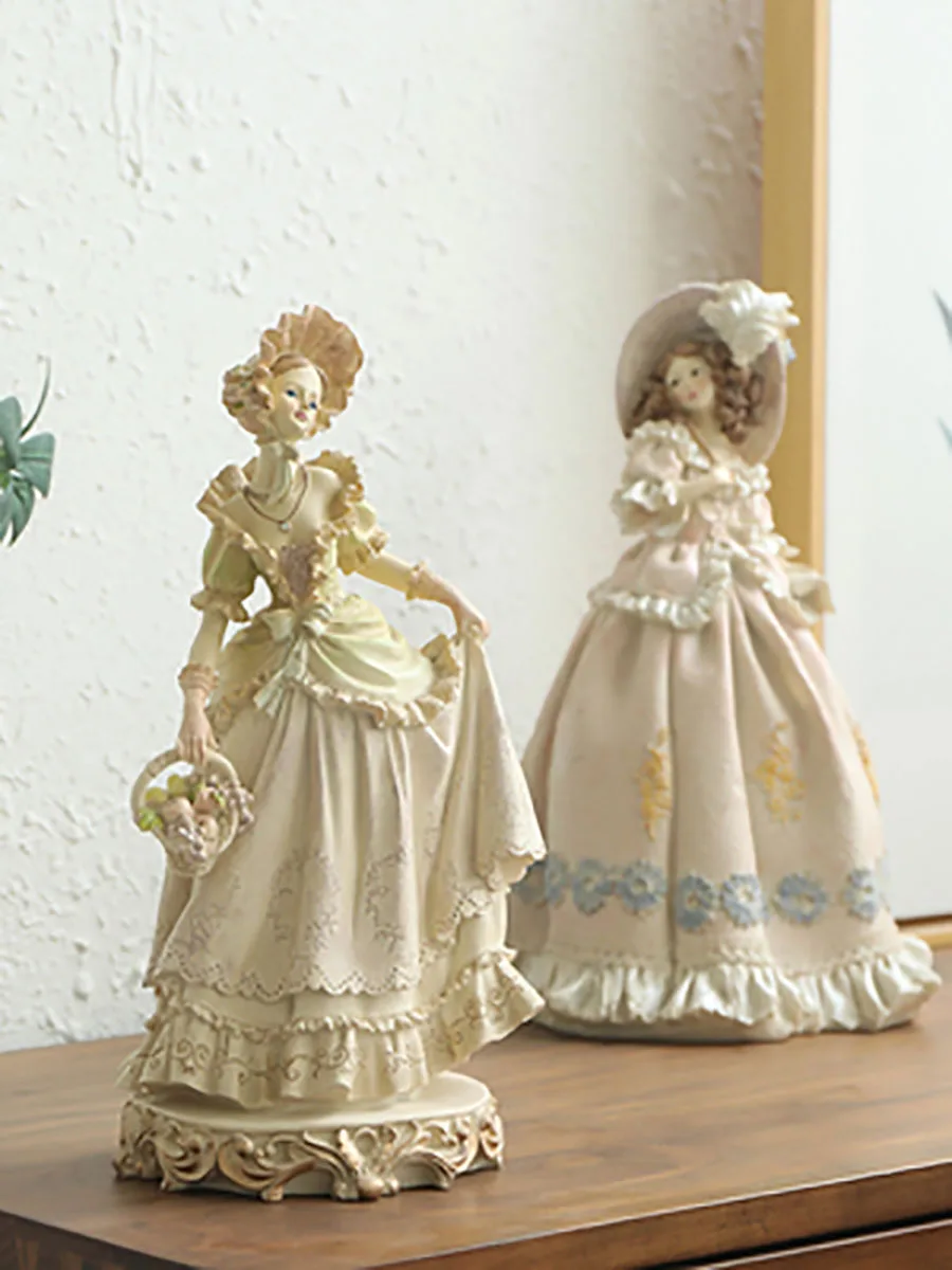 European Girl Character Decorations, Creative Home, Desktop, Living Room, Wine Cabinet, Bedroom Decoration, Modern, Simple Gif