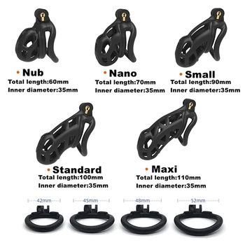 Chastity Cage Sissy Male Sex Toys Cock Cage Chastity Device Penis Rings Male With 5 Size Men'S Adult Goods For Men O2044Z 4