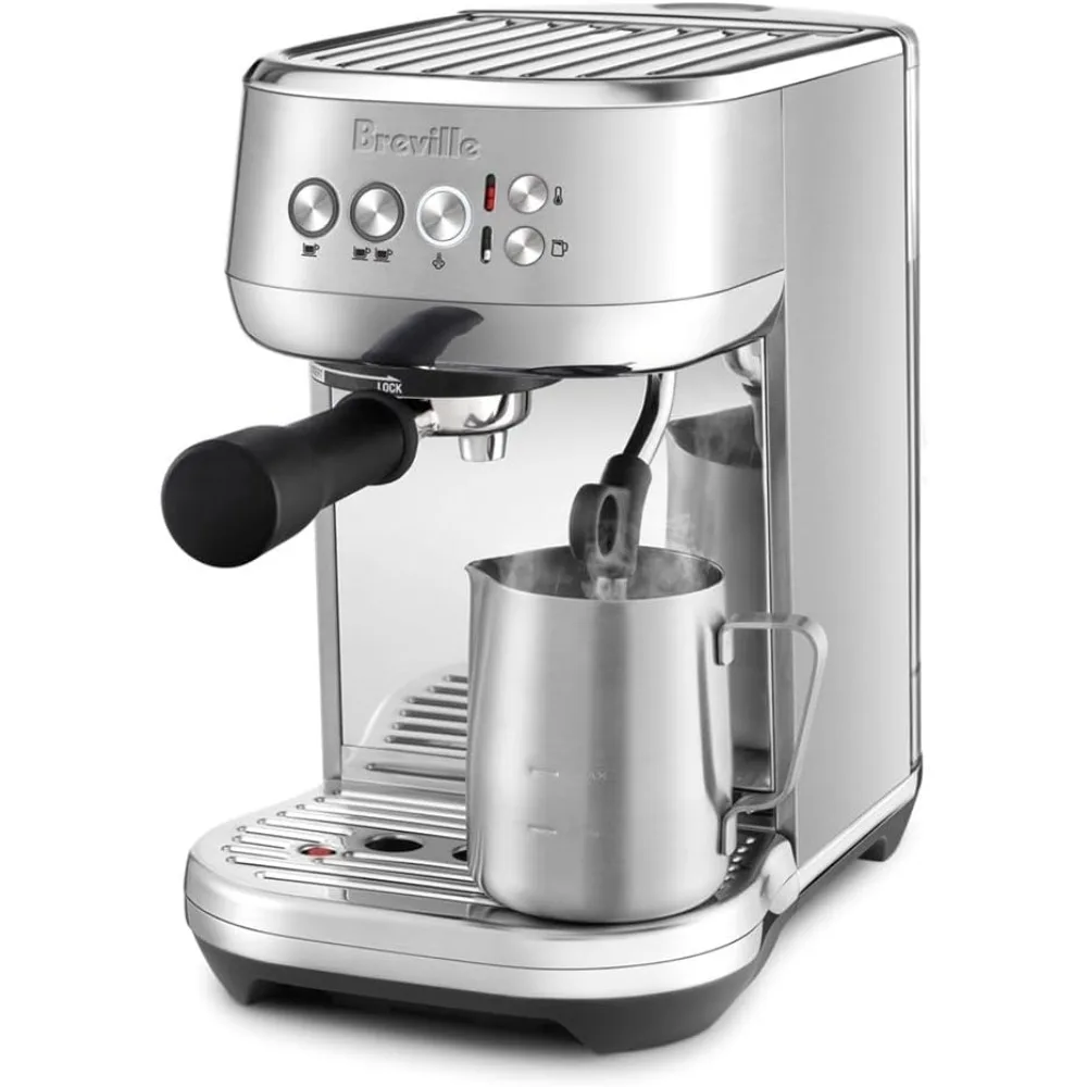 Espresso Machine with Auto Milk Frother, Espresso Maker with Seconds Heat Up, Cappuccino & Latte Machine for Home, BES500BSS