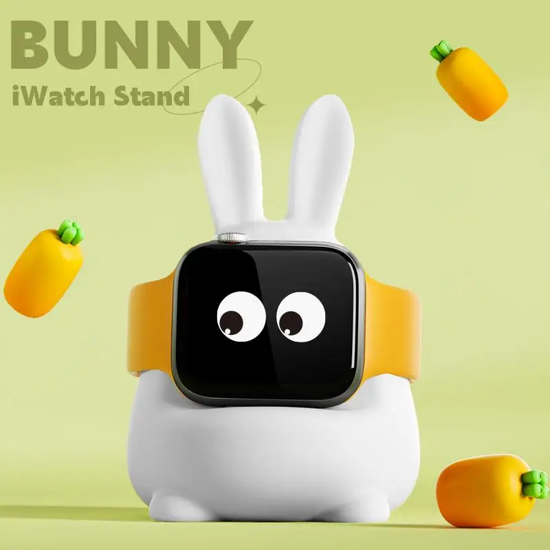 

Силиконовая подставка для Apple Watch Series 8 7 6 5 4 3 2 1 SE, настольная подставка для зарядного устройства iWatch, аксессуары 44/40/45/41/42/38 мм