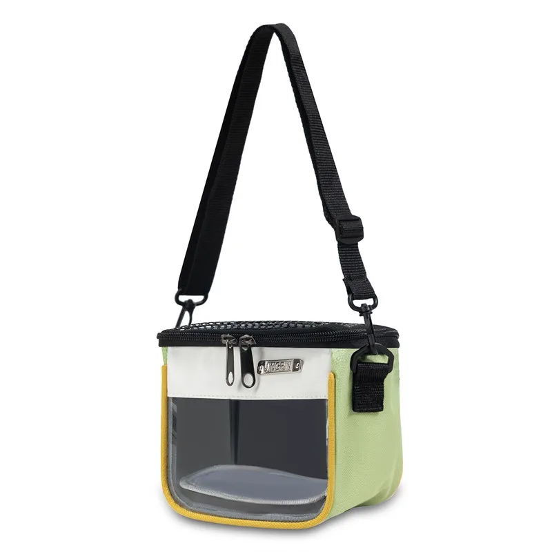 Borsa da Trasporto Portatile per Piccoli Animali, Traspirante, per Viaggi e Gite, Borsa a Tracolla per Criceti e Ricci, Accessori per Esterni - immagine 5