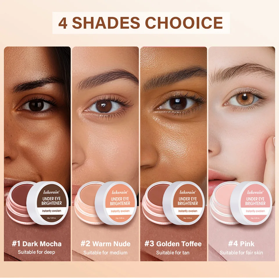 Description Picture 4 of item4Colors Eye Brightening Concealer&Contour Full Coverage Acne Spot Dark Circles Contour Concealer For Women Eye Makeup Products