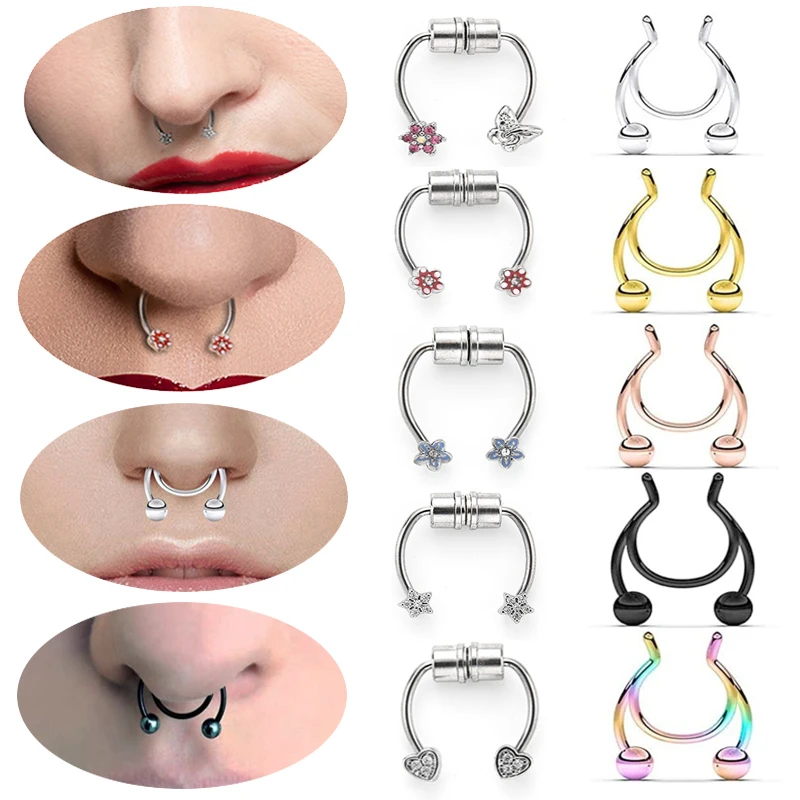 Fake Septum Piercing Fake Septum Piercing U