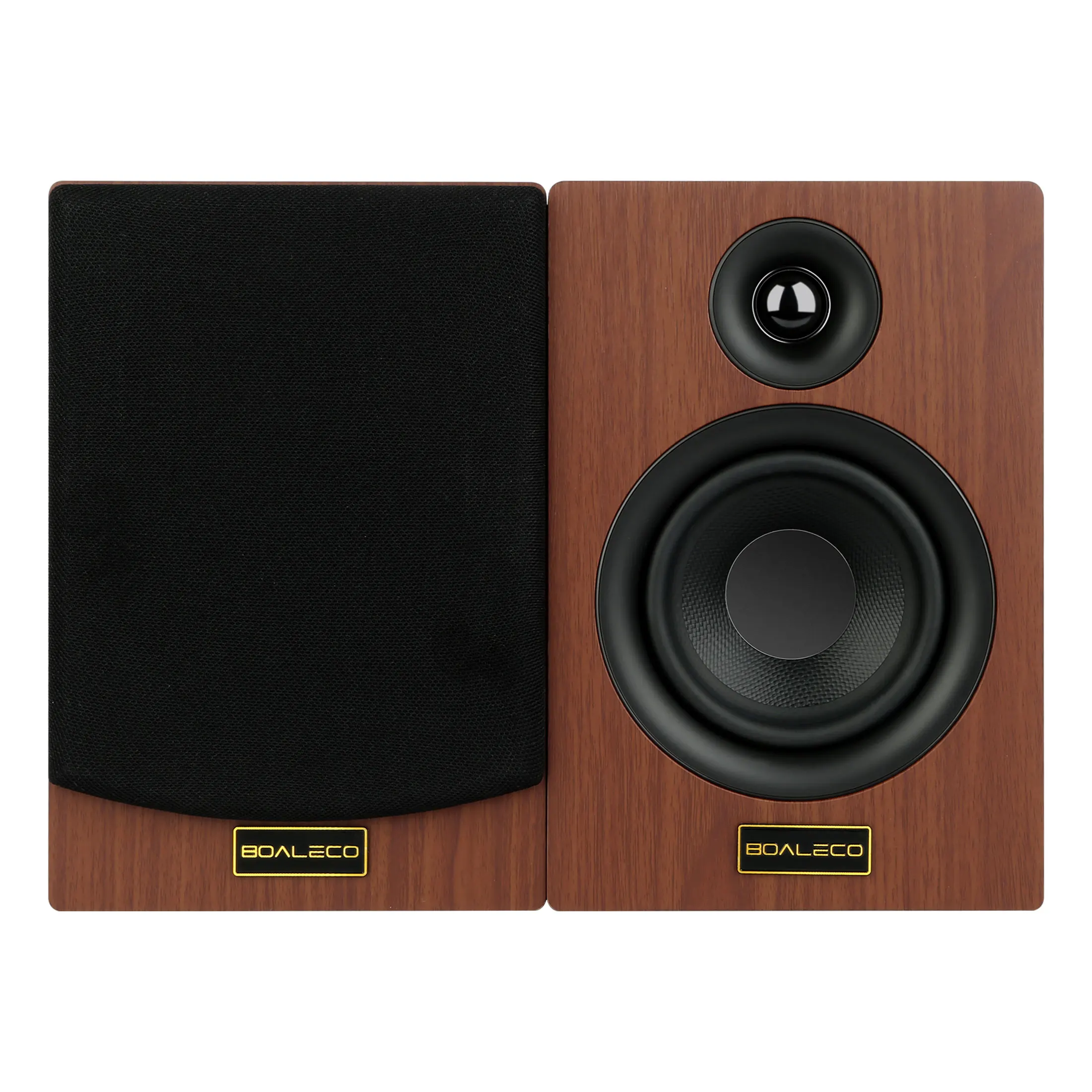 BOALECO T4 4 inch 4 ohm 80W 2.0 Stereo Passive Speaker HiFi Loudspeakers Bookshelf Home Speakers For Amplifier Audio