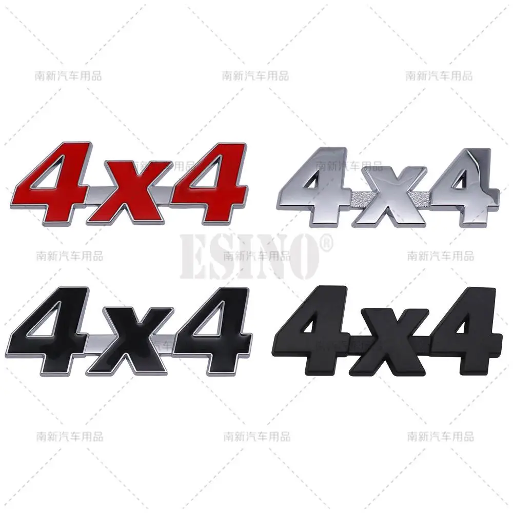 

Car Styling 3D Creative 4X4 Metal Zinc Alloy Rear Trunk Fender Adhesive Badge Tailgate Displaceme Decorative Emblem