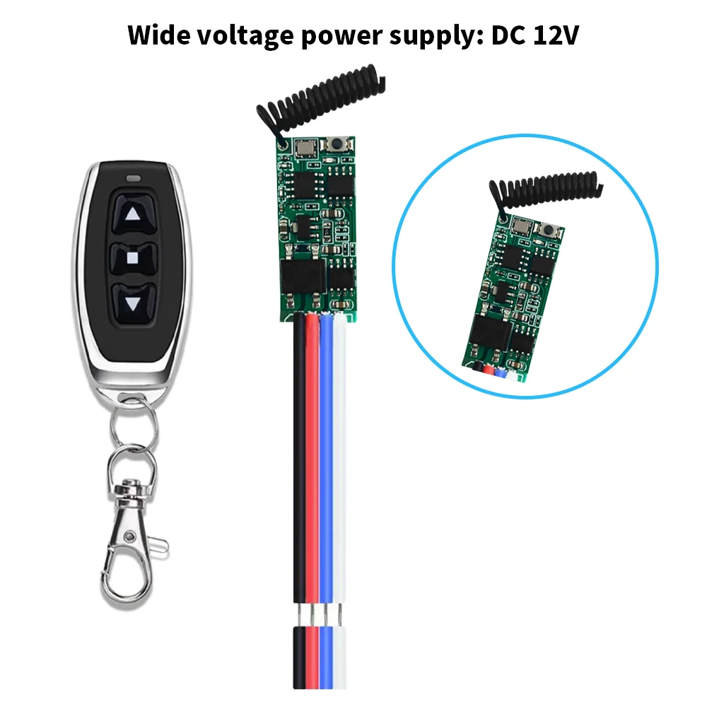 Kit télécommande RF 433MHz pour éclairage sécurité, 1-2 récepteurs, 1-2 télécommandes, DC 6-24V