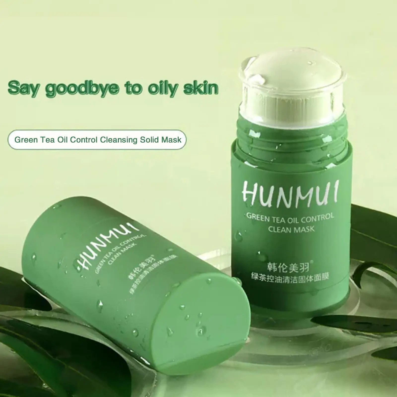 

Green Tea Mud Moisturizing Deep Cleansing Mask Oil Control Smearing Mud Mask Face Cleaner Facial Masks