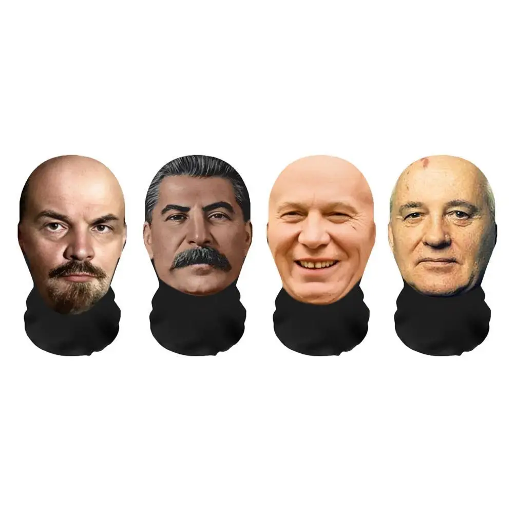 3D Printed Celebrity Face Funny Full Face Mask - Elastic Halloween Cosplay Party Props Balaclava Headcover