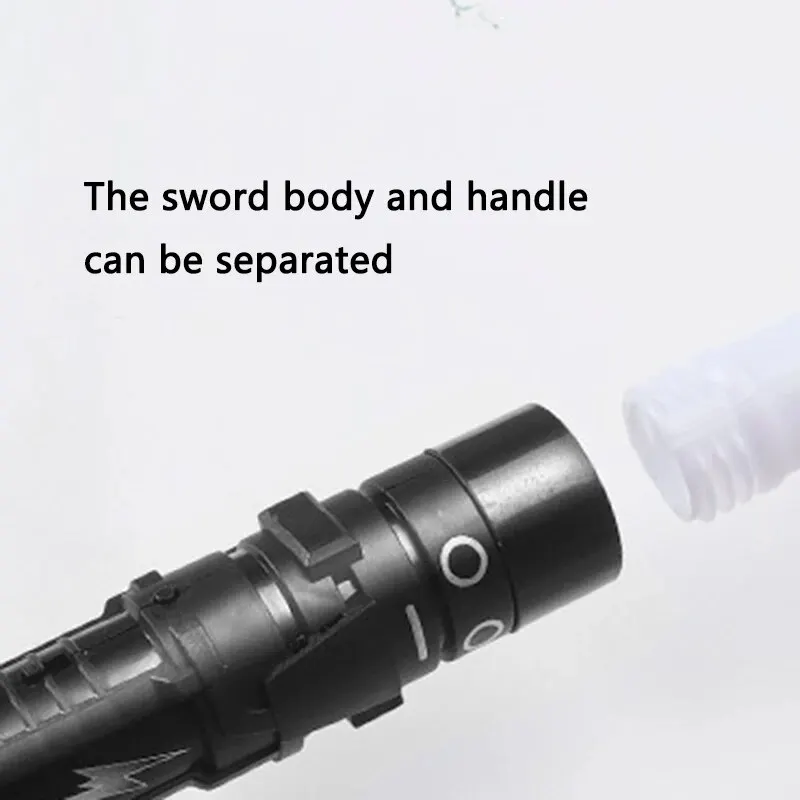 Laser Sword Lightsaber Red and Blue Double Saber Rave Transformation Children's Gift Cosplay Weapon Boy Cool Flashing Toy 4
