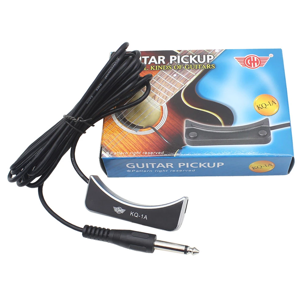 Pickup Senza Fori 38 "-41" Pickup Per Chitarra Acustica Folk Con Corde In Acciaio Kq-1A Accessori Per Strumenti Musicali Colore Casuale