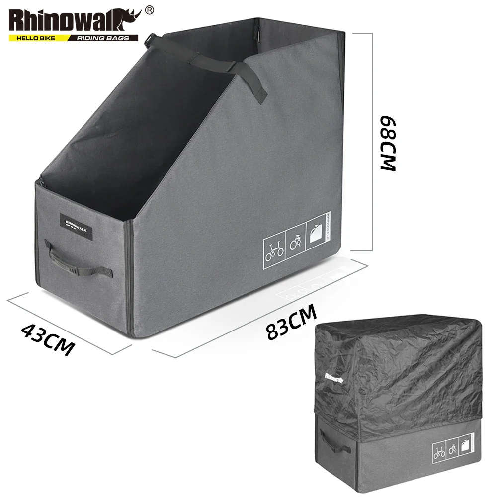 

Rhinowalk Fold Bike Carry Box Fits For 20-22 Inch Folding Bike Storage Dustproof Bag Waterproof Car Trunk Transport Storage Box