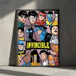 Invincible Comics Art Self - Adhesive Wall Decals - HD Mural Stickers - 50X70cmNoframe (Black4)