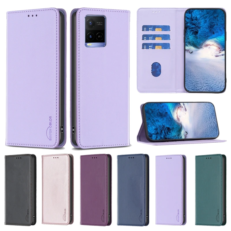 

Wallet Magnetic Flip Letter Leather Case For Vivo Y78 Y36 Y35 Y33S Y27 Y22S Y31 Y20 Y17 Y15 Y12 Y11 Anti Drop Dust Leather Cover