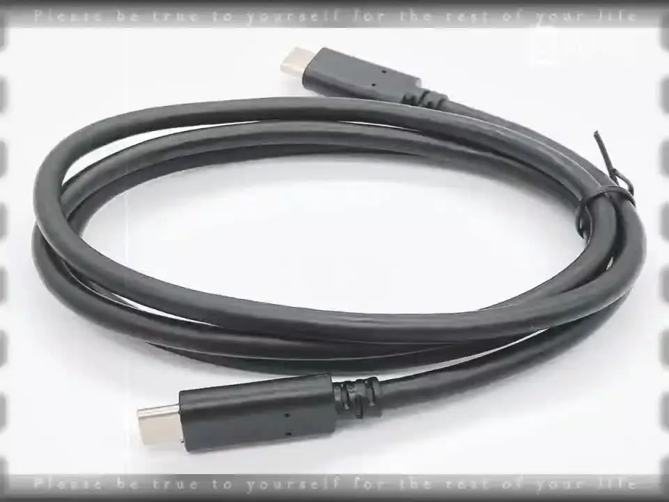 Genuine Lenovo USB-C Cable 1m – 4X90U90619, 60W, 10Gbps For ThinkPad Dock - View #3