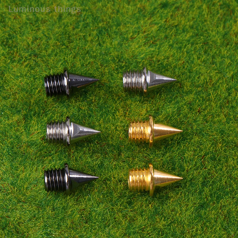 Track Shoe Spikes 12Pcs Track Field Needle Silver/Gold/Black Camping Running Replacements Parts