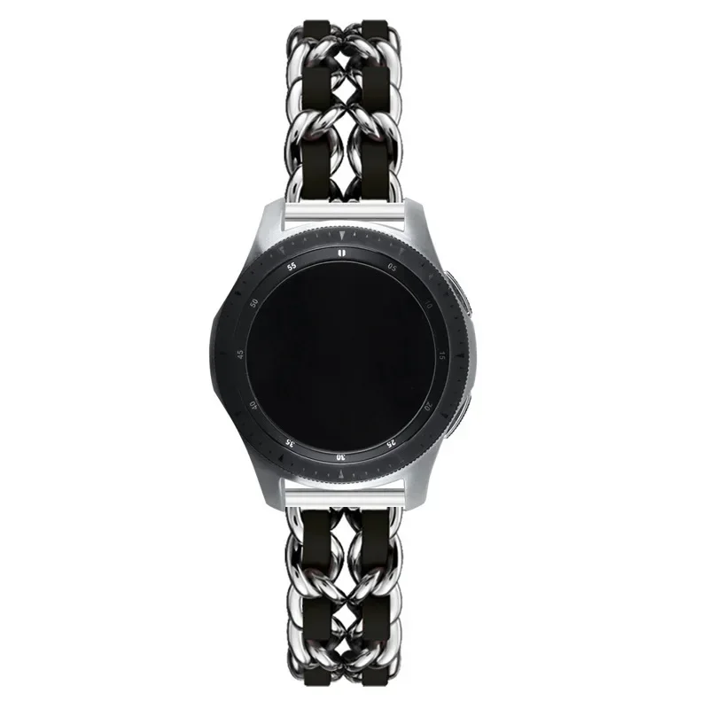 Luxurious Leather and Metal Watch Bracelet - 20mm/22mm Band