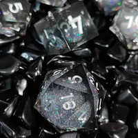 DND Liquid Quicksand Sharp Edge Polyhedral Resin Dice D+D Set For Dungeon and Dragon Pathfinder Role Playing Game(RPG)/MTG Game 1