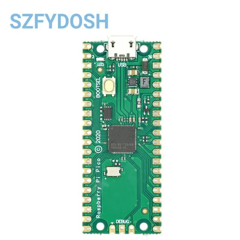 Raspberry Pi Pico Microcontroller Development Board with Dual-Core and WiFi Capabilities