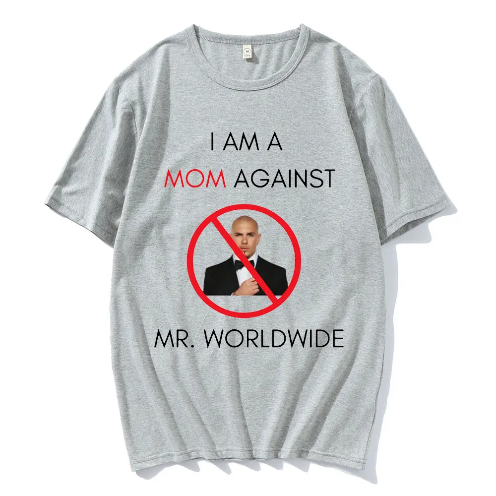

Mr. Worldwide Letter Pattern T-shirt Men's T-shirt Cotton T-shirt Men's and Women's Fashion Short Sleeve Street Style T-shirt
