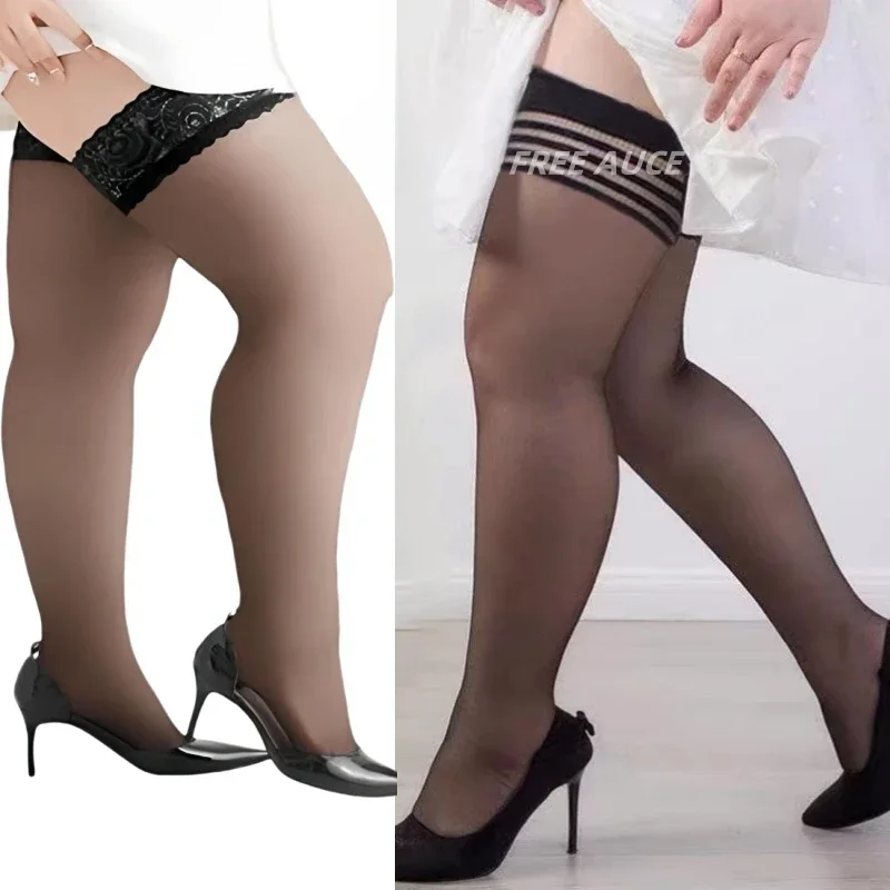 Sexy Lace Fishnet Stockings Garter Belt Black Thigh-Highs Pantyhose