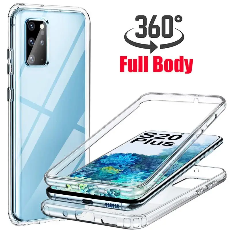 360 Full Body PC+TPU Protective Case Cover For Samsung Galaxy S22 S23 S21 S20 FE Ultra Plus S10 S9 S8 Plus Note 20 10 8 9