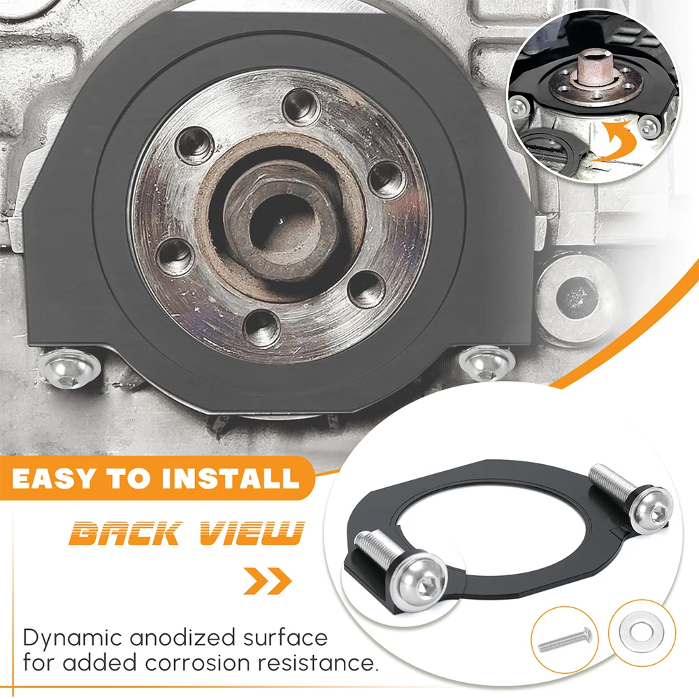 Enhanced Crank Seal Serpentine Belt Guard Protection Plate Replacement