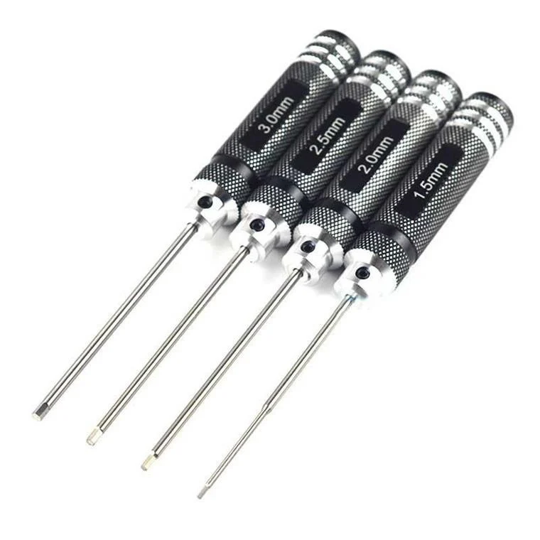Clés hexagonales en acier S2 de 1.5 à 3.0mm, parfaites pour l'entretien de modèles RC.