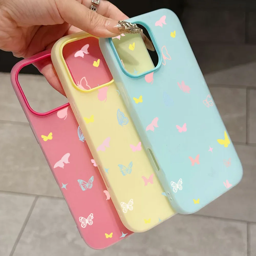 Vibrant Butterfly Art Silicone Phone Case