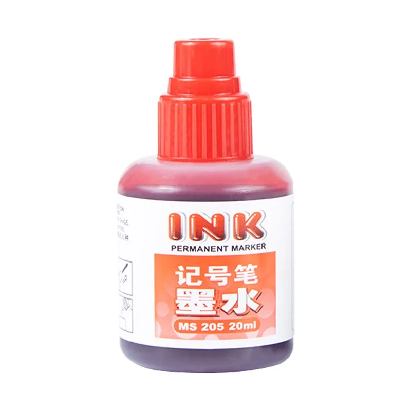 파인라이너 마이크론 펜 니들펜 잉크 병 20ML 방수 블랙 블루 레드 잉크 파인라이너 마이크론 니들펜 리필용