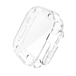 360° Full Soft Protective Case with TPU Screen Protector for Apple Watch - Ultra-Defense Bumper Cover (Clear)