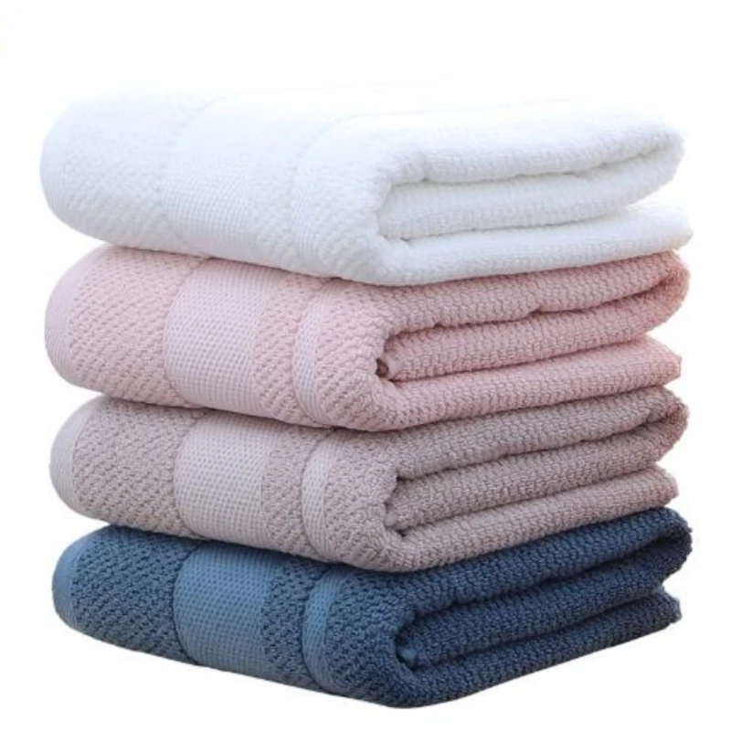 Bath towel pure cotton 600G household quick drying water absorbent beach bath towel cotton set