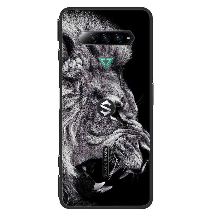 Lion Wolf Design Silicone Soft TPU Back Cover Case