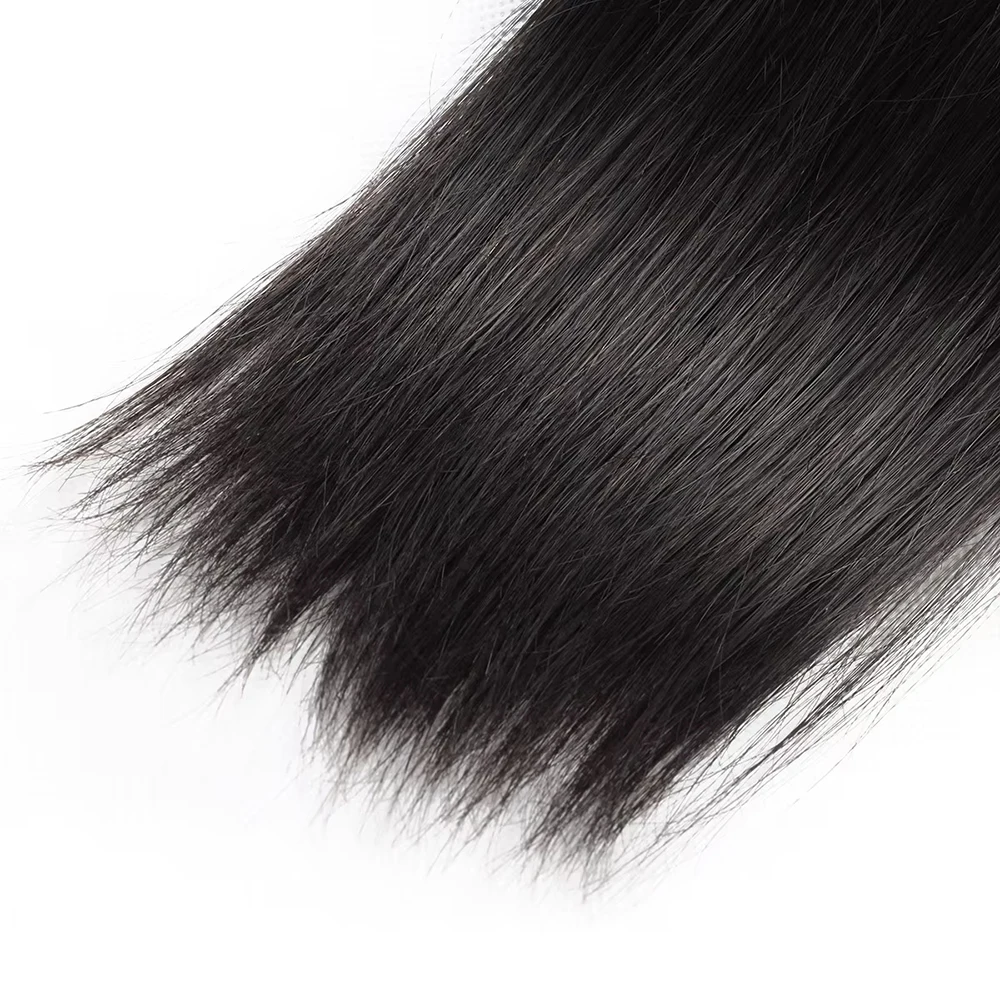 Eddfine 10-40 Inch Bone Straight Human Hair Bundles Brazilian Human Hair Weave Bundles 40 Inch Bundles Hair Extensions 6