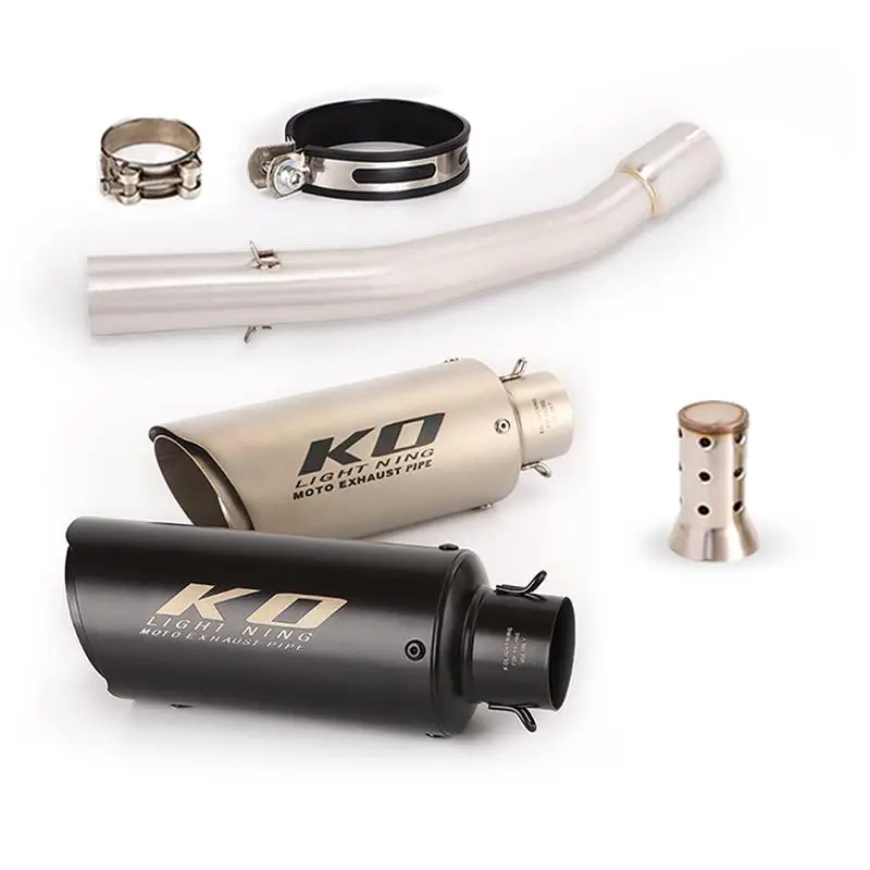 

51MM Exhaust Pipe For YANAHA YZF R1 1998-2003 Motorcycle Escape Muffler Mid Link Pipe With DB Killer Slip On Stainless Steel