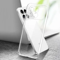 Flexible Durable 360° Transparent Shockproof Phone Case - Clear Soft TPU Cover for POCO F8 Ultra (Clear)