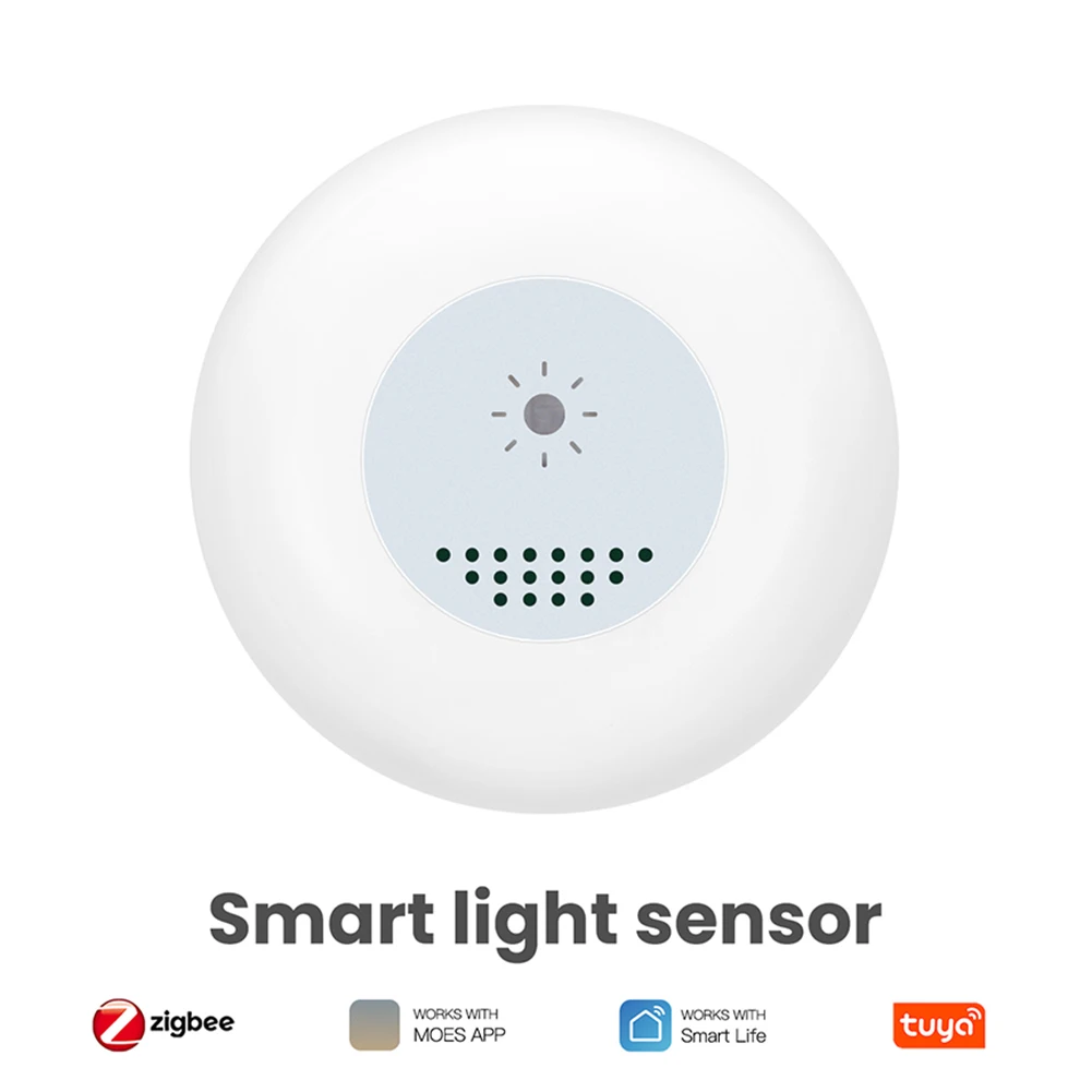 Tuya Zigbee Smart Light Sensor Luminance Sensor Illumination Brightness Detector Home Lighting Automation