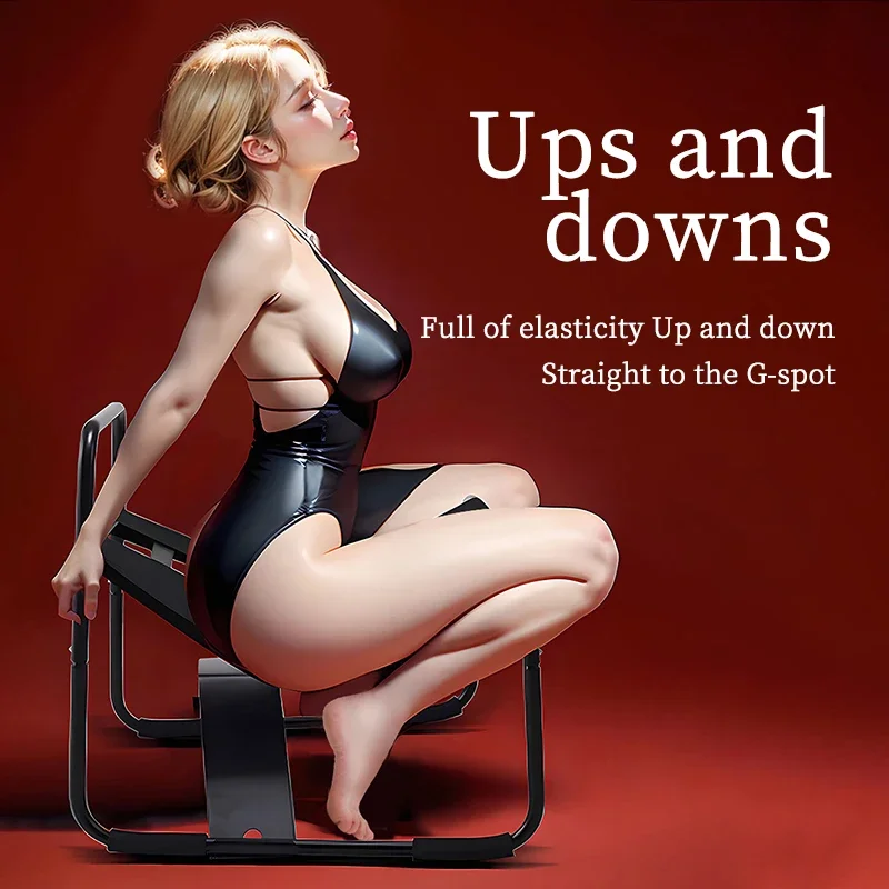 Sex Chair Multifunctional Sex Furniture Trojan BDSM Flirting Aids Tools Couple Masturbation Elastic Band Rocking Chair