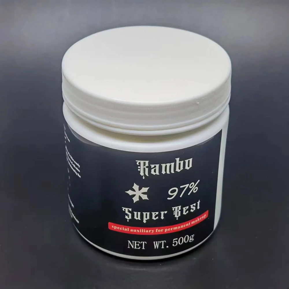 Rambo Tattoo Cream Permanent Makeup Eyebrow Lips Microblading Piercing Auxiliary Cream 500g tattoo cream,tattoo supplies,tattoo makeup supplies