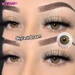 Vibrant Eye Color Contact Lenses - Blue, Brown, and Purple Hues (Skylark Dream)