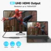 RSHTECH USB C Hub hdmi 4k 120hz 8K HDMI 10Gbps Data Transfer Speed 100W Power Delivery with SD/TF Reader USB-C Docking Station 3