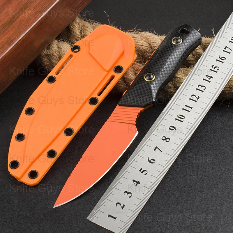 

Bench156000ORmade Outdoor Small Straight Knife D2 Steel Blade 58-60HRC Nylon Fiberglass Handle Outdoor Camping Pocket Knives