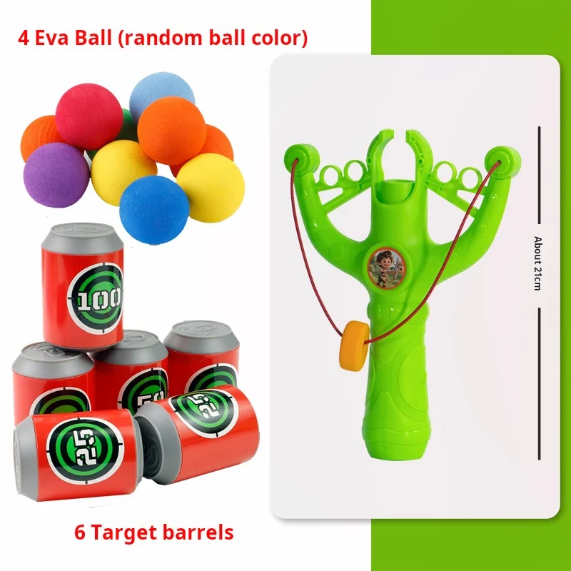 Montessori Toys Sports Slingshot Game With Sticky Balls For Kids Educational Hand Eye Coordination Training Toy
