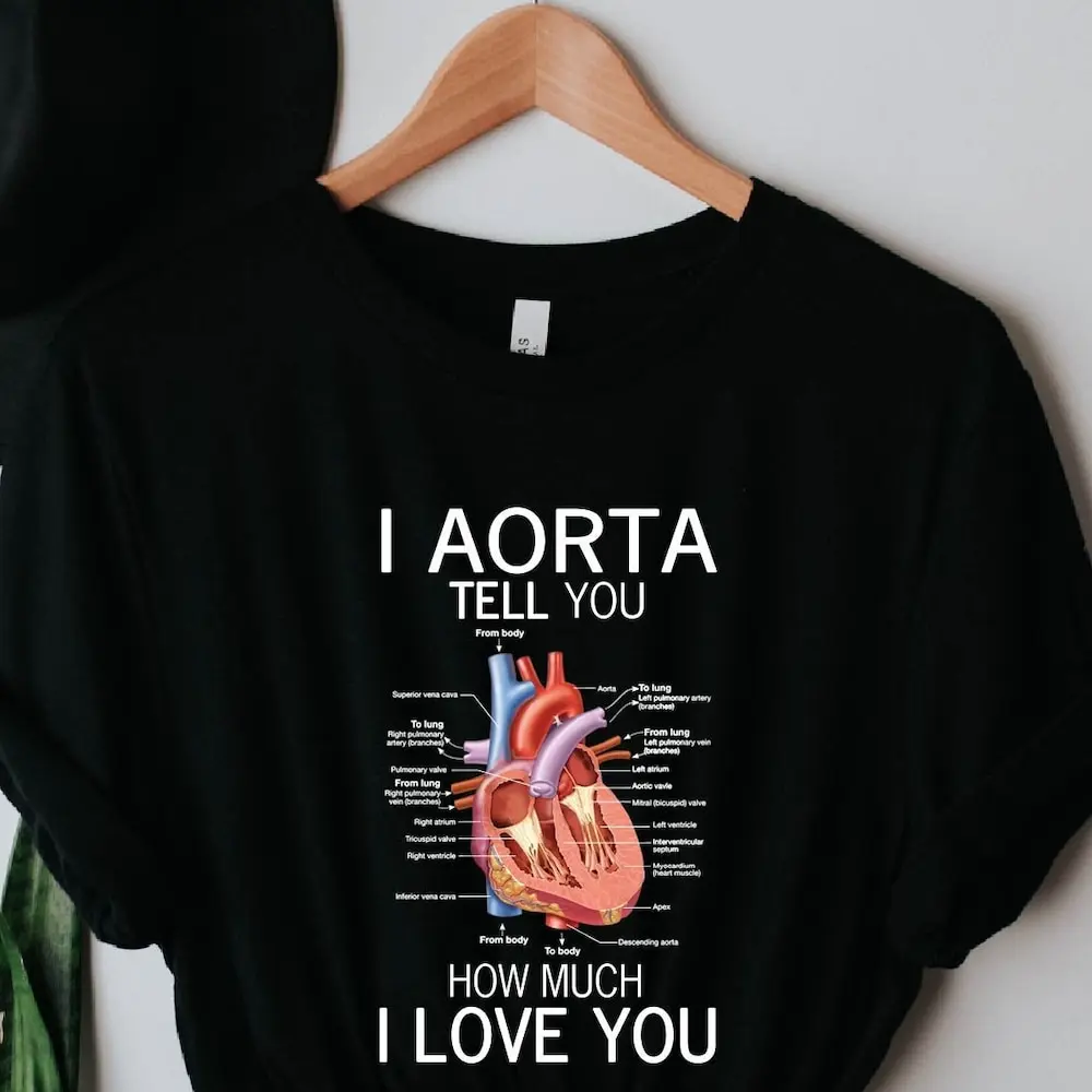 Я аорта расскажу вам, сколько любит футболку, анатомии сердца, доктора, медсестры сердца