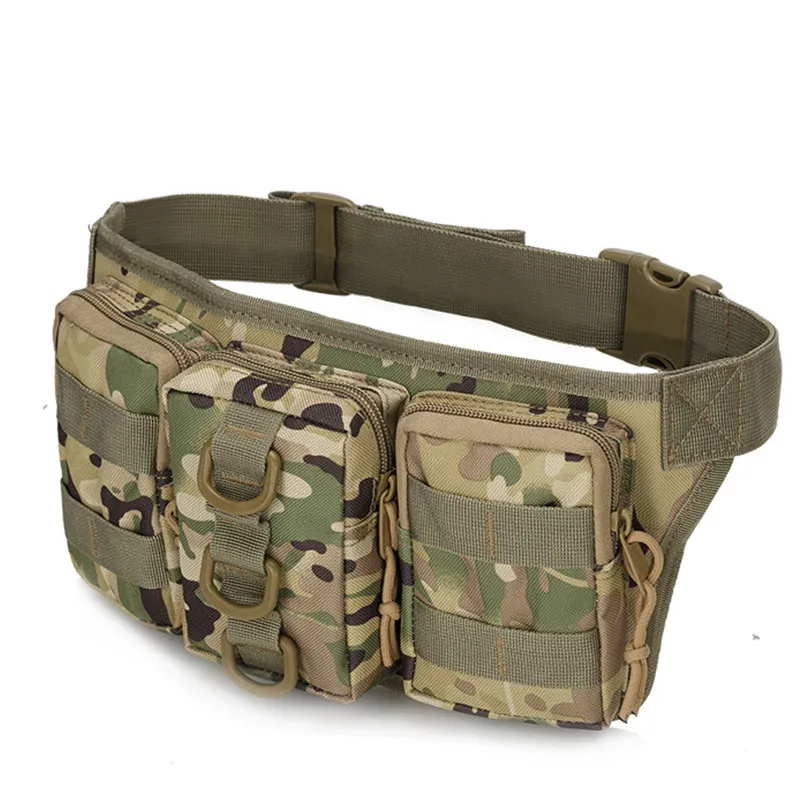 

Tactical Waist Pack Nylon Bodypack Hiking Phone Pouch Outdoor Sports Hunting Climbing Camping BAND Camouflage Airsoft Bags