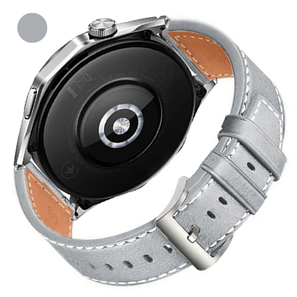 Elegant Leather Wrist Strap - Premium Replacement Bracelet for Smartwatches (20mm/22mm)