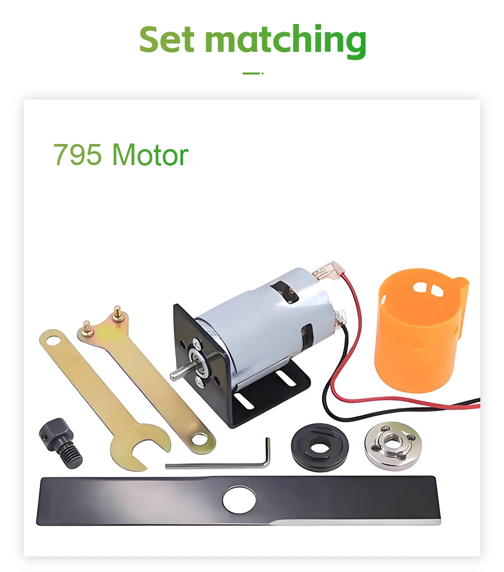 Lawn Mower DIY Set DC 12V-24V 795 895 Motor Garden Mowing Tools Grass Cutting Ma