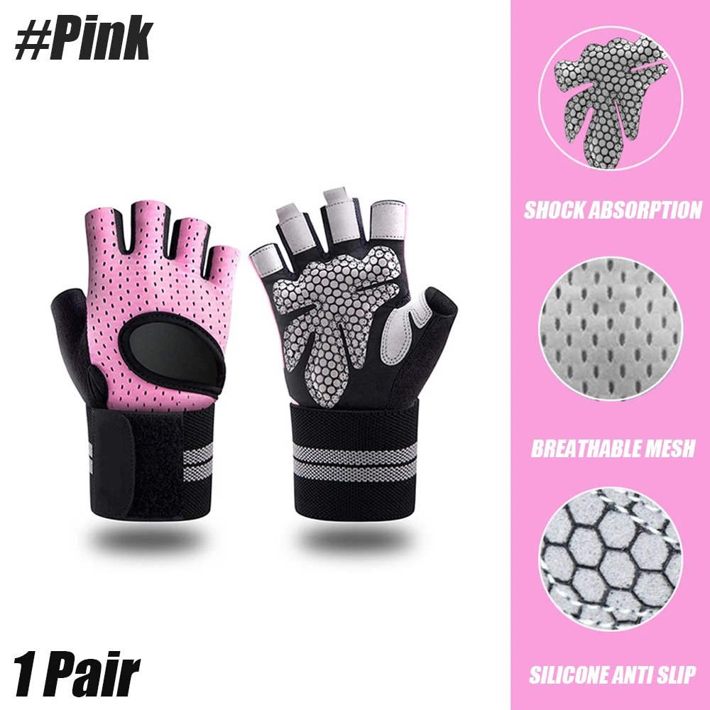 Dumbbell Workout Non-Slip Training Gloves with Wrist Support