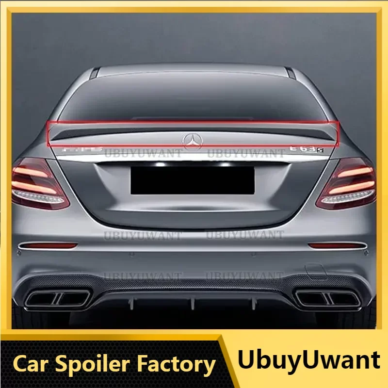 

Спойлер для Mercedes Benz W213 2016 2017 2018 2019-21 E-class E200 E300 E320 E63 высококачественный спойлер из АБС-пластика для заднего крыла автомобиля