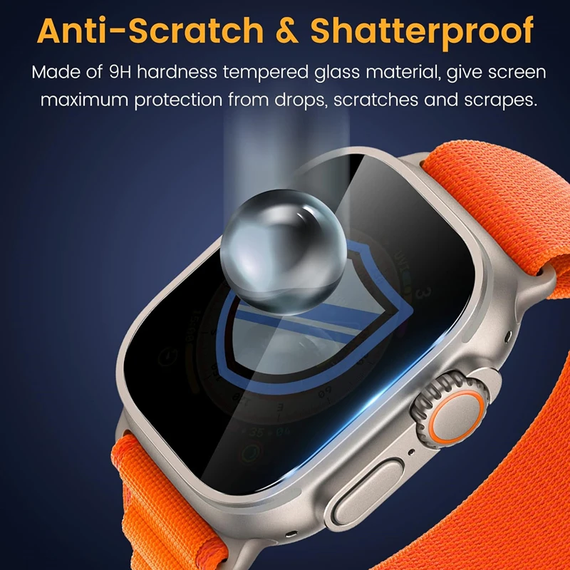Easy Install Tempered Glass Anti-Spy Screen Protector - Anti-Scratch Bubble-Free Privacy Film