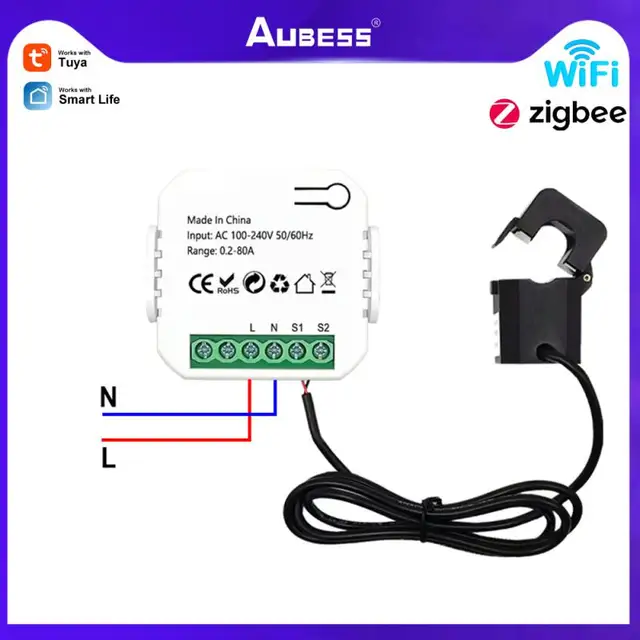 Tuya Smart Life WiFi / zigbee Energy Meter 80A: Monitor Your Power Consumption Efficiently